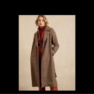 *NWT* Banana Republic Jackie Plaid Coat